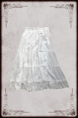 White Tiered Maxi Skirt