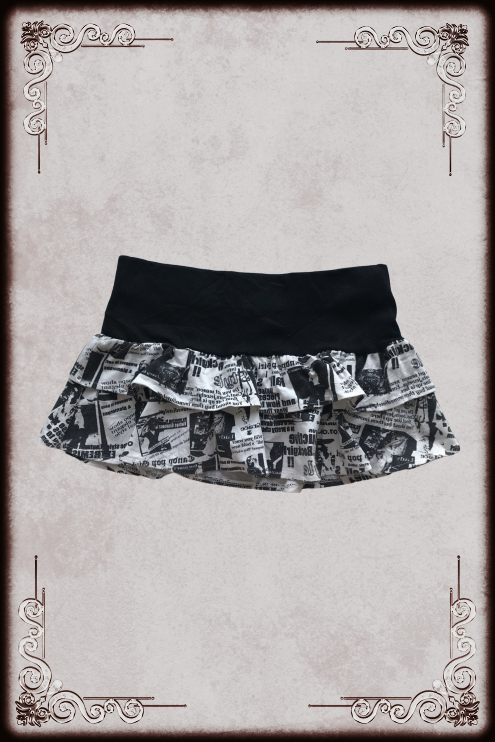 Ingni Letter Graphic Mini Skirt