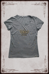 Marl Grey & Gold Crown Tee