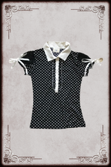 Golds Infinity Dotted Bow Sleeve Top