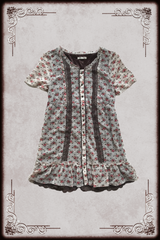 Axes Femme Brown Layered Floral Dress