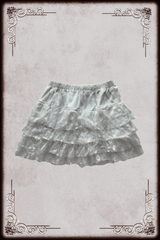 Off White Mesh Lace Skirt