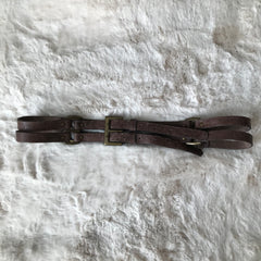 Brown Strap Brass Buckle Belt
