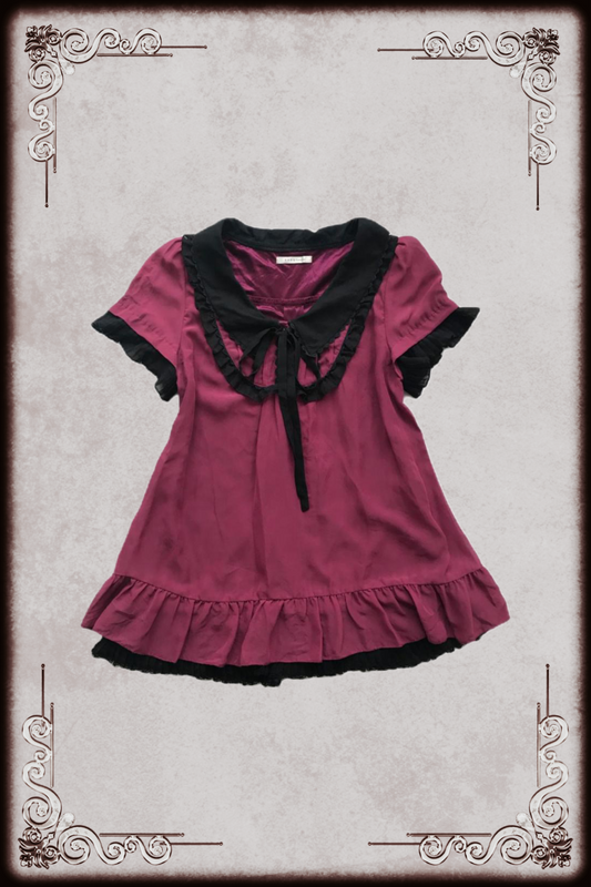 Axes Femme Wine Red & Black Dress