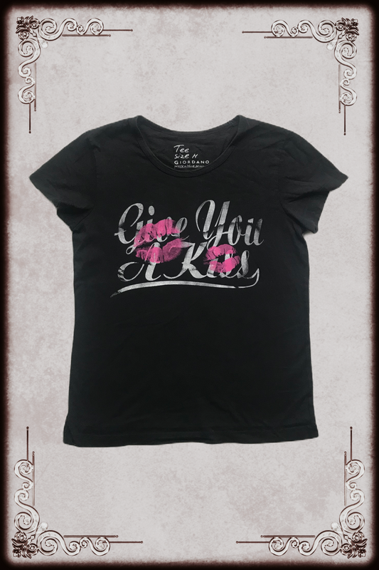 Give You a Kiss Black Lettering Tee
