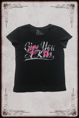 Give You a Kiss Black Lettering Tee