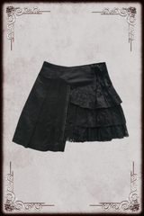Peace Now Black Asymmetrical Skirt