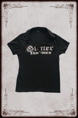 Leon Black & White Glitter Polo