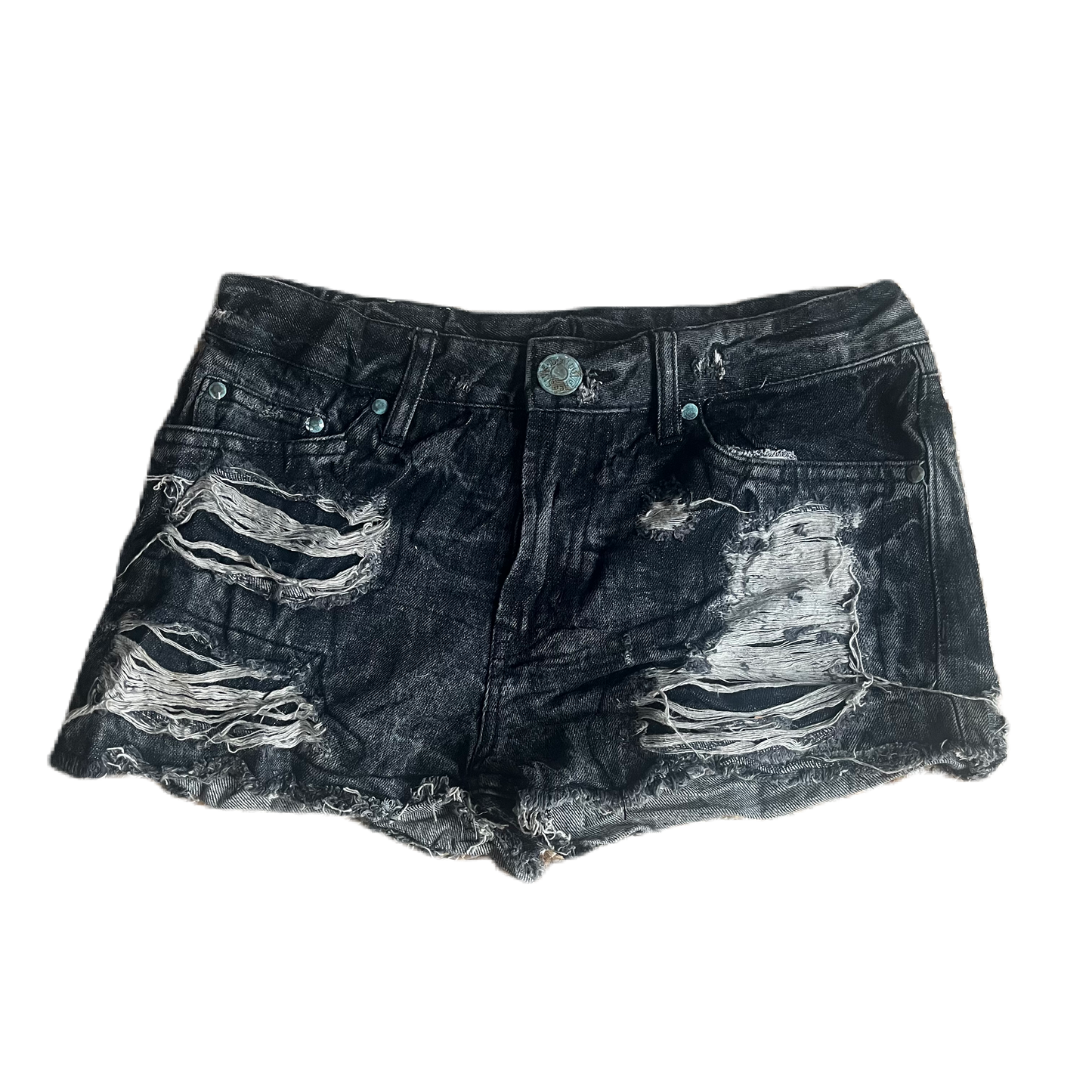 Dark Grey Fur Pocket Detail Shorts