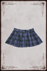 Purple & Green Plaid Skirt