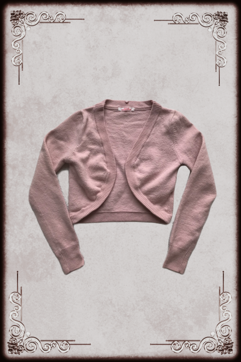 Prestige Pink Ribbed Bolero