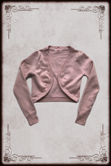 Prestige Pink Ribbed Bolero