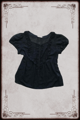 L’est Rose Black Sheer Blouse