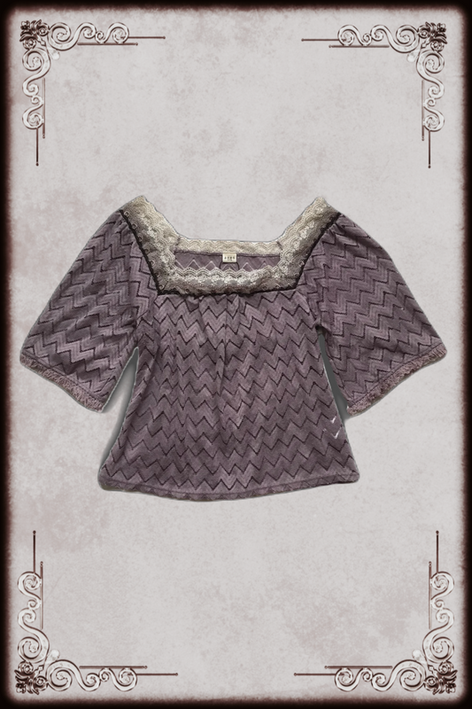 Muted Purple Lace Top