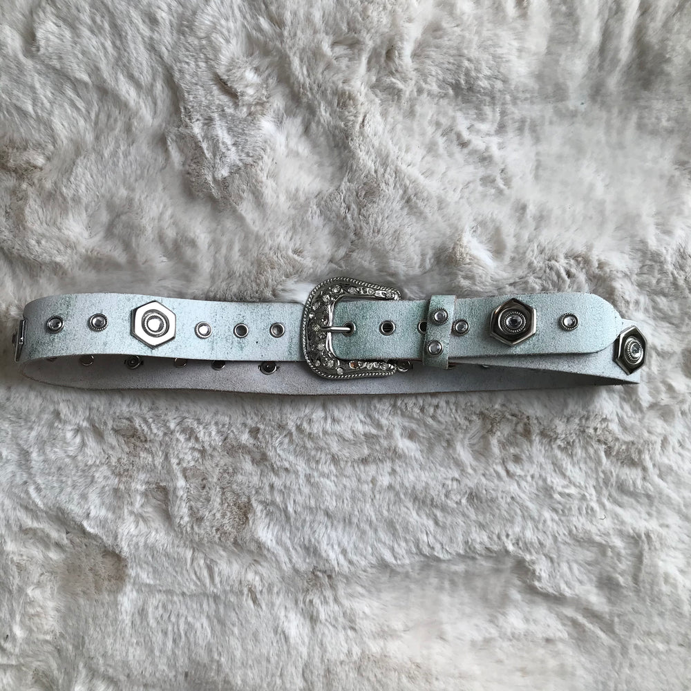 Rhinestone Trim Belt