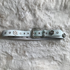 Rhinestone Trim Belt