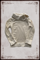Cream Button Detail Sweatshirt