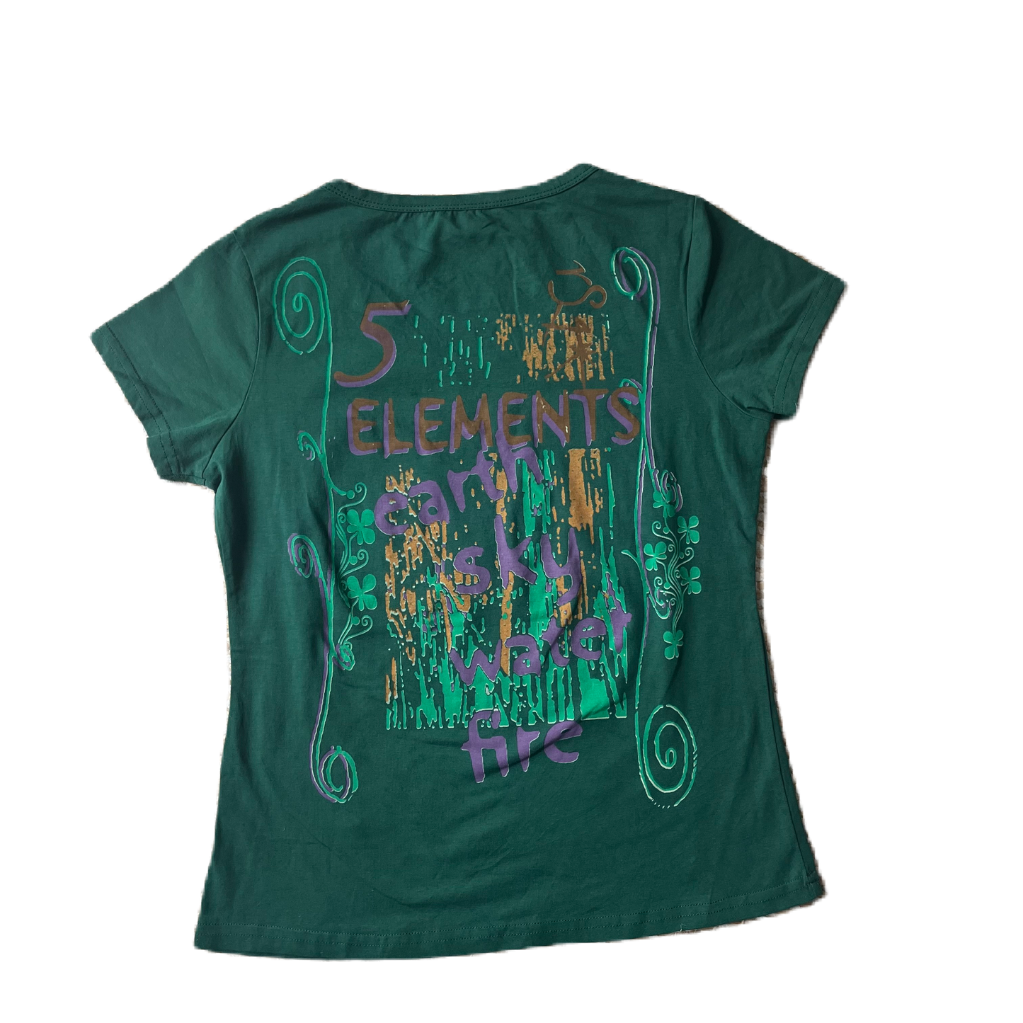 Dark Green Manba Glitter Baby Tee