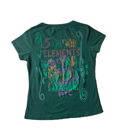 Dark Green Manba Glitter Baby Tee
