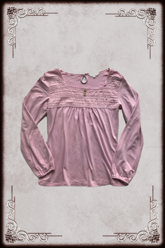 Happy Walk Pink Broderie Long Sleeve