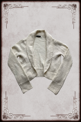 Cream Ribbed Knit Bolero