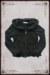 Tralala Black Heart Pocket Hooded Jacket