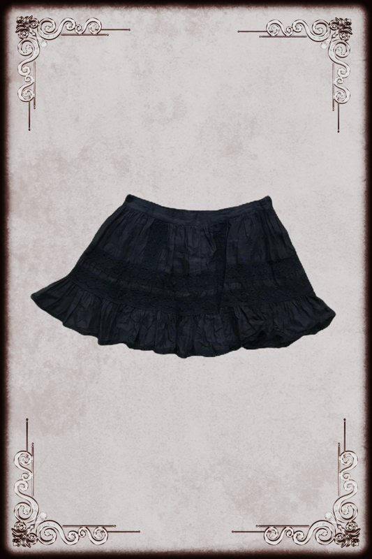 Black Lace Gothic Skirt