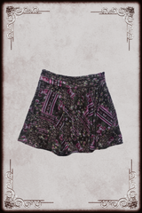 Brown & Pink Rose Floral Skirt