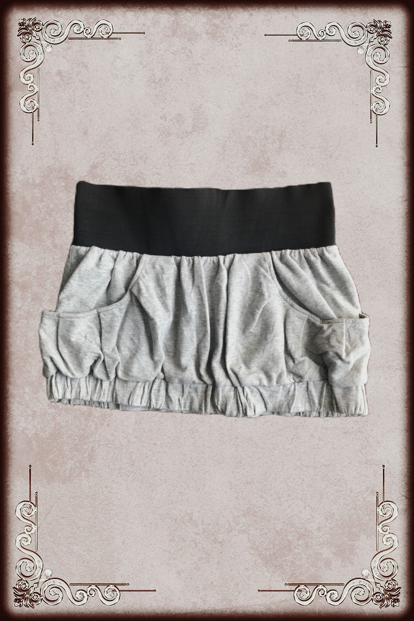 Moussy Light Grey Balloon Skirt