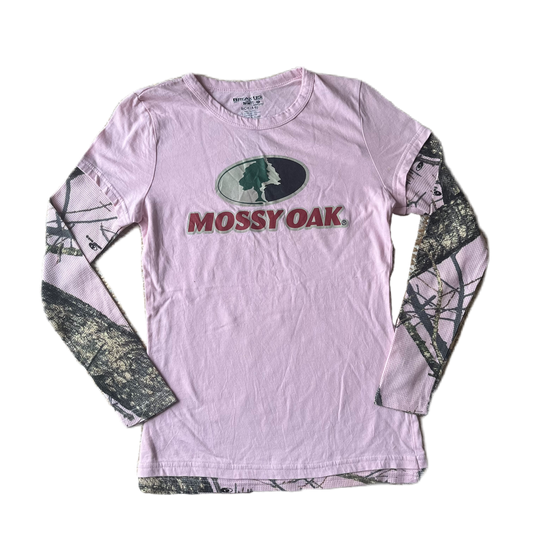 Baby Pink Mossy Oak Real Tree Long Sleeve