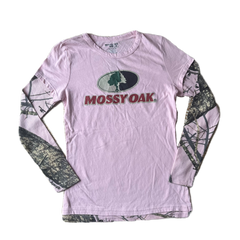 Baby Pink Mossy Oak Real Tree Long Sleeve