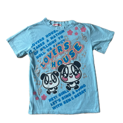 Lovers House Glitter Blue Panda Tee