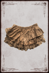 Light Brown Ruffle Shorts