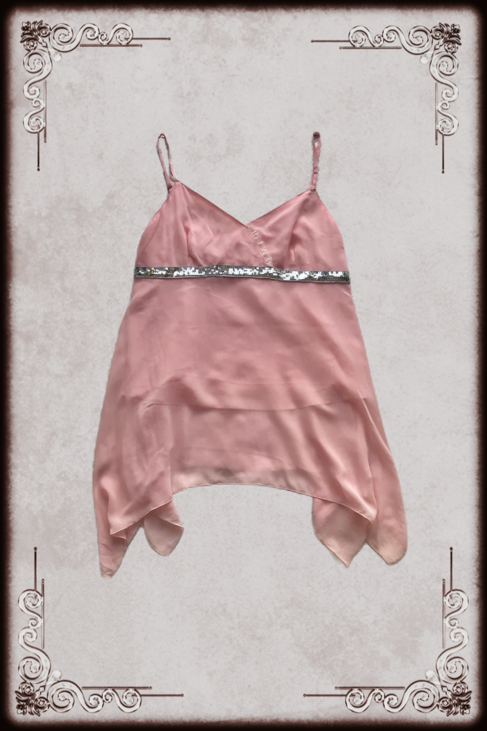 Light Pink & Silver Sequin Cami