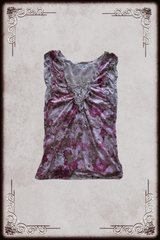 Rosa Cheri Dusty Pink Lace Up Top