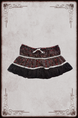 Brown Floral Polka Dot Mini Skirt