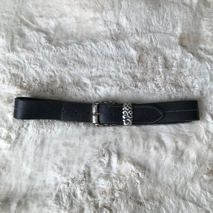 Black Leather Celtic Knot Belt