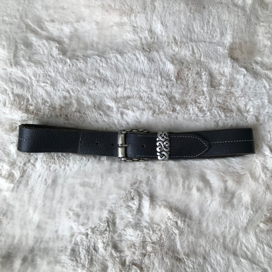 Black Leather Celtic Knot Belt