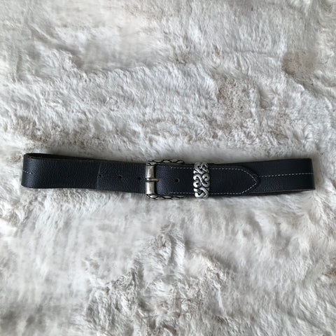Black Leather Celtic Knot Belt
