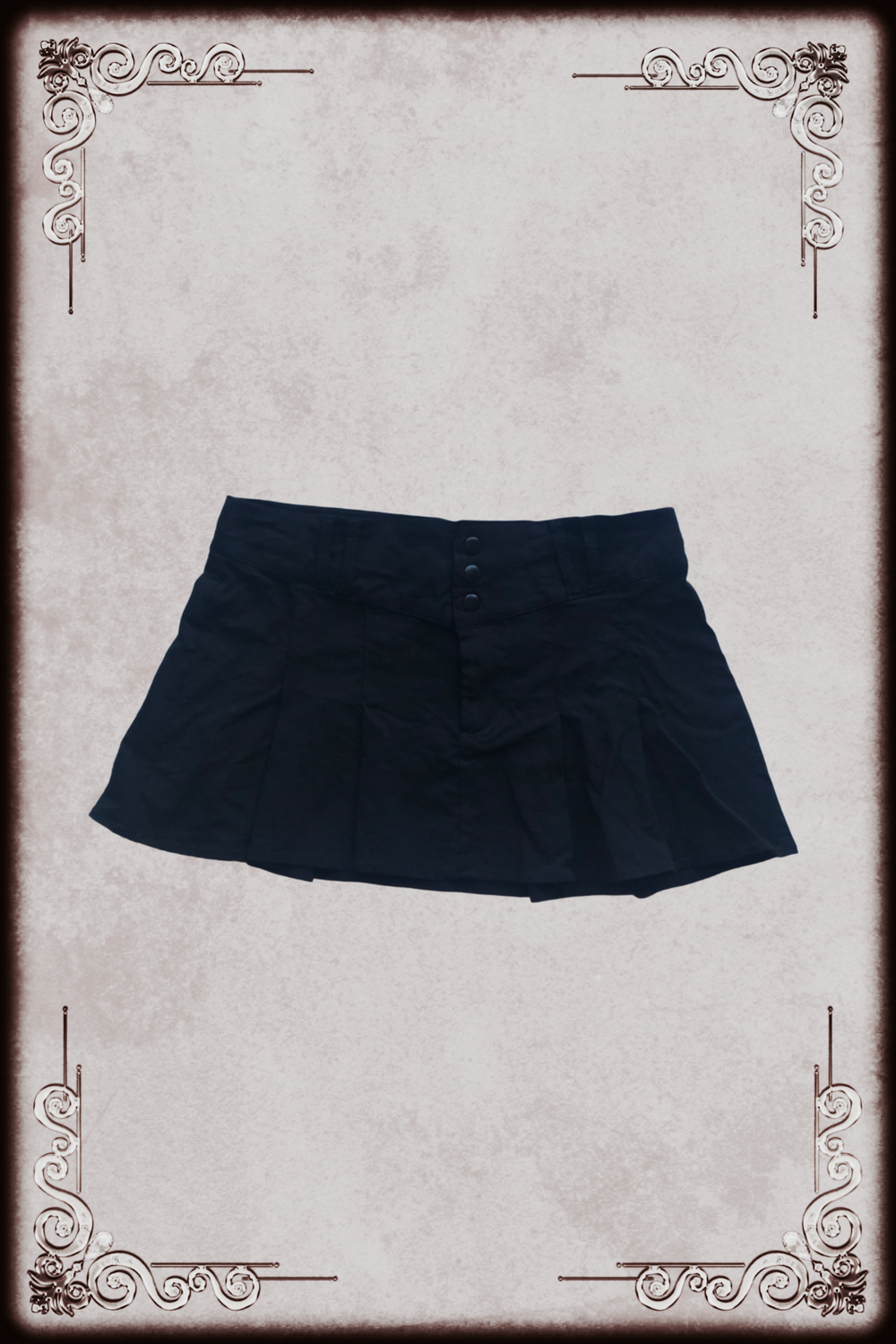 Black Button Down Skirt