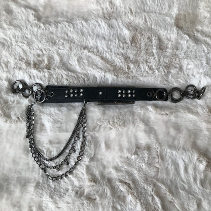 Black Chain Rhinestone Belt