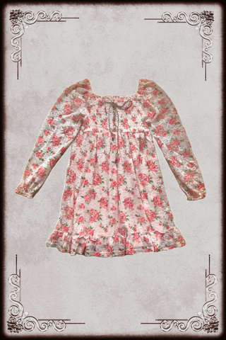 Baby Pink Floral Lace Dress