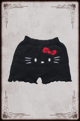 Hello Kitty Black Fuzzy Lounge Shorts