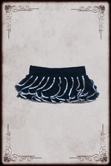 Black & White Ruffle Micro Mini