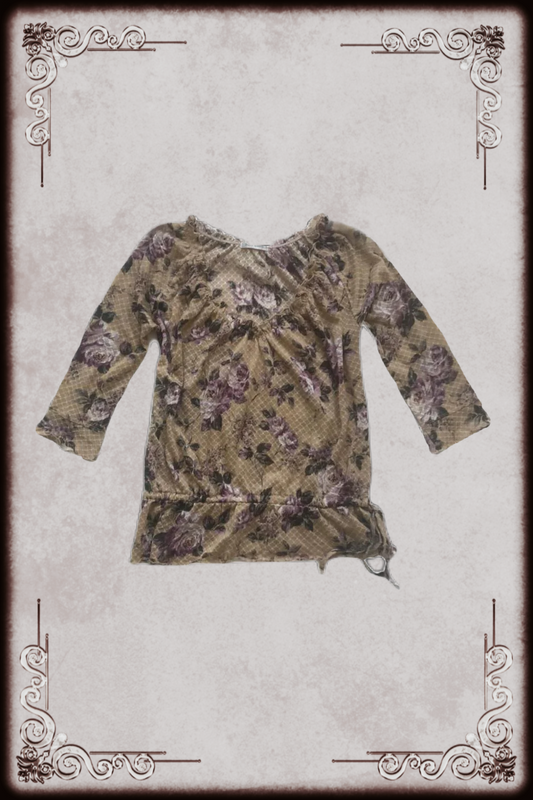 Rosa Cheri Caramel Floral Top