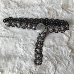 Dark Brown Slim Disc Belt