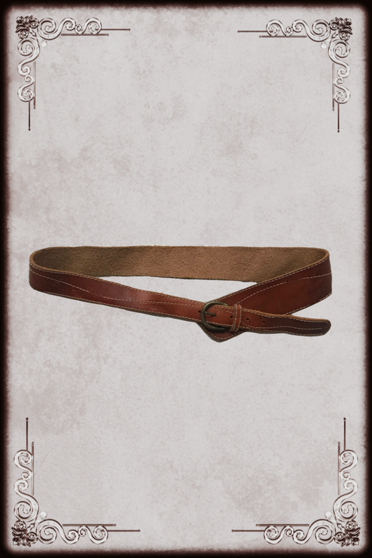Caramel Brown Leather Textured Belt