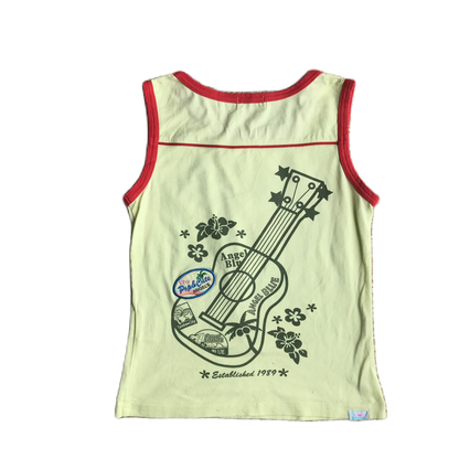 Angel Blue Pale Yellow Summer Tank Top