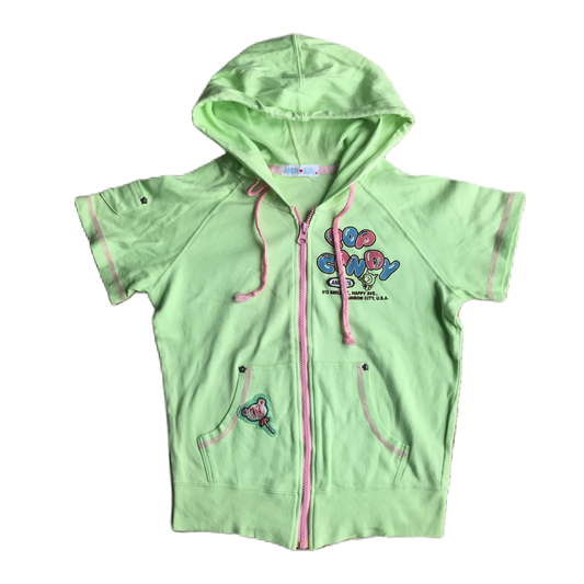 Angel Blue Pale Lime Green Zip Up