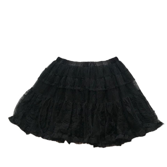 Dazzlin Black Tulle Layered Mini Skirt